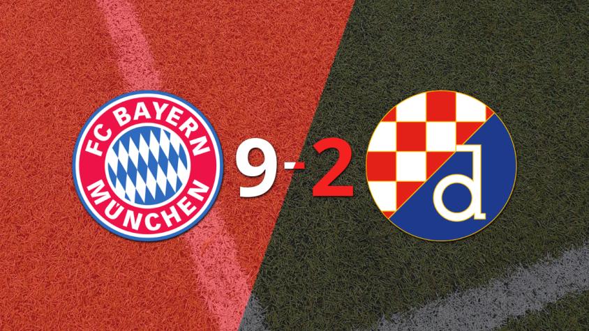 Con cuatro goles de Harry Kane, Bayern Múnich venció 9-2 a Dinamo Zagreb