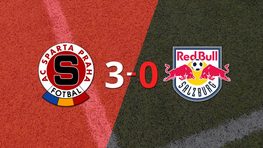 Sparta Praga liquidó con una goleada a Red Bull Salzburgo por 3 a 0