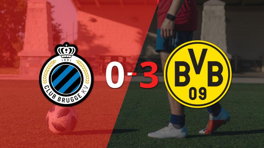 Borussia Dortmund derrotó sin complicaciones a Club Brugge con doblete de Jamie Bynoe-Gittens