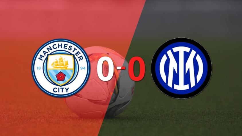 Manchester City e Inter igualaron sin goles en el marcador