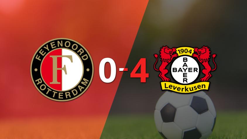 Doblete de Florian Wirtz en la goleada de Bayer Leverkusen frente a Feyenoord