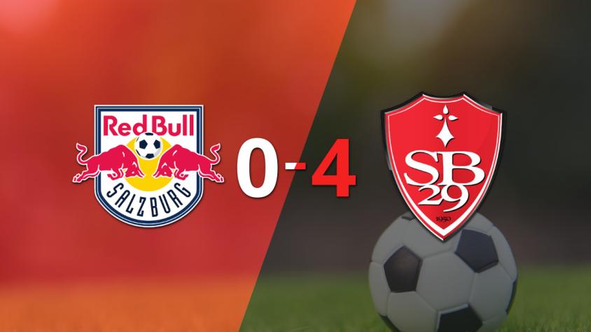 Abdallah Sima impulsó la victoria de Stade Brestois frente a Red Bull Salzburgo con dos goles 