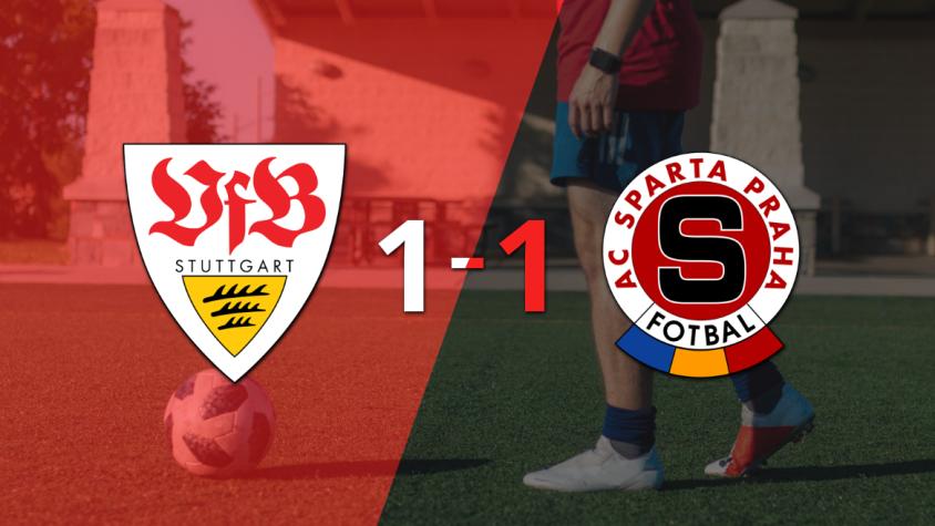 Sparta Praga empató 1-1 en su visita a Stuttgart