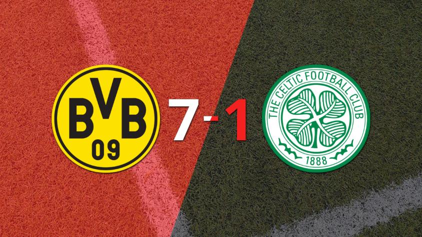 Borussia Dortmund domina y golea a Celtic por 7 a 1 con hat-trick y doblete