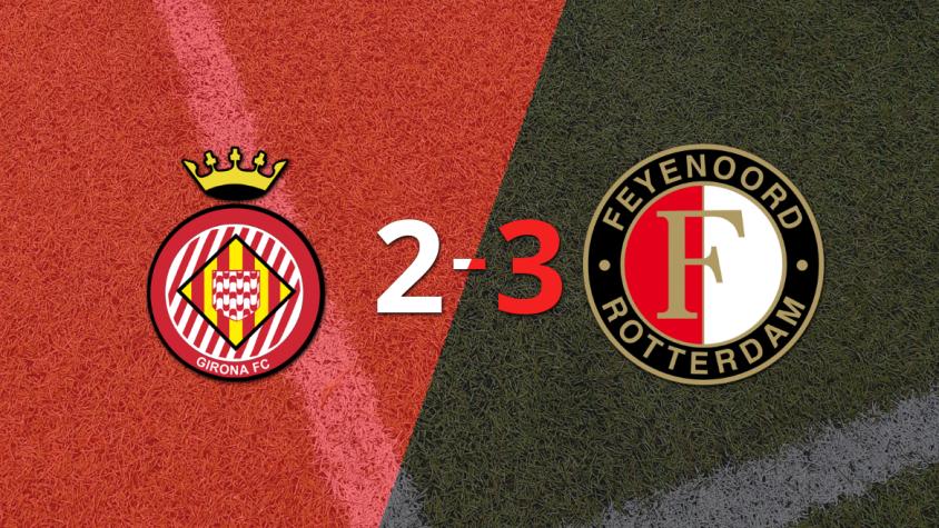 Feyenoord logra una emocionante victoria  por 3 a 2 sobre Girona