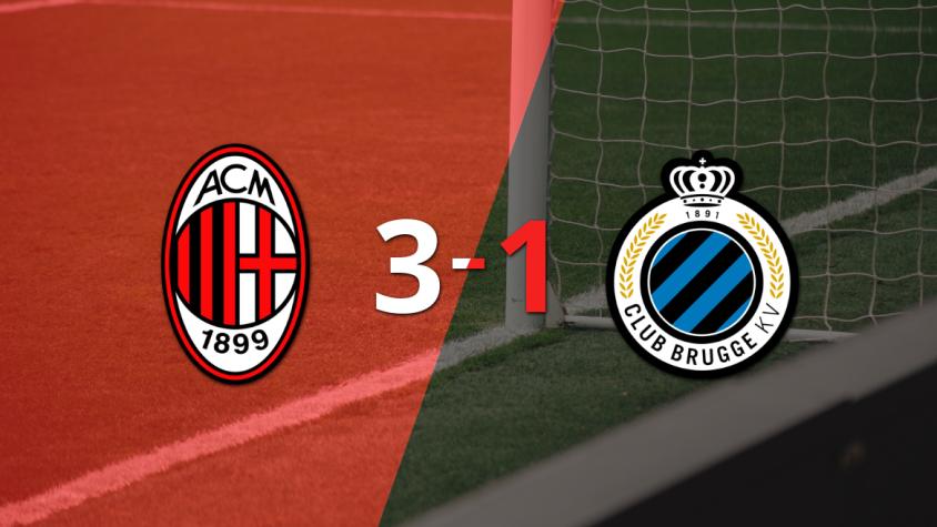 Milan gana 3-1 a Club Brugge con doblete de Tijjani Reijnders