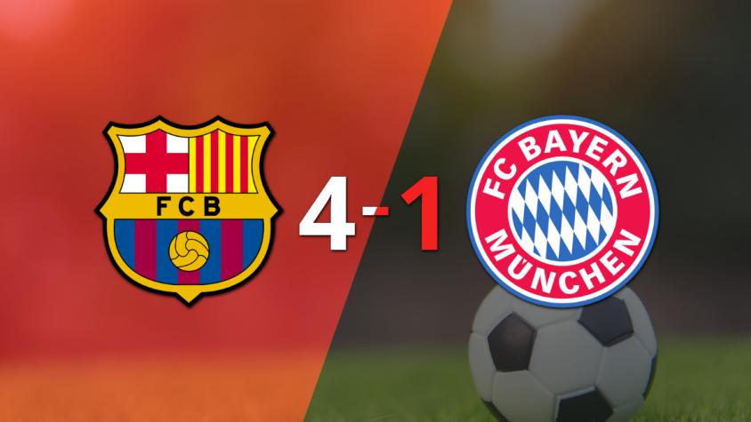 Goleada de Barcelona a Bayern Múnich con hat-trick de Raphinha