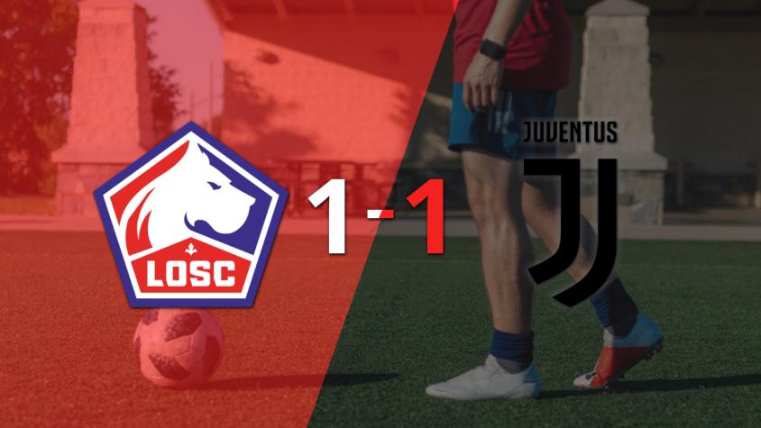 Juventus empató 1-1 en su visita a Lille