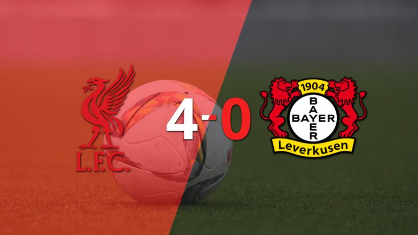 Liverpool le pasó por encima a Bayer Leverkusen con hat-trick de Luis Díaz