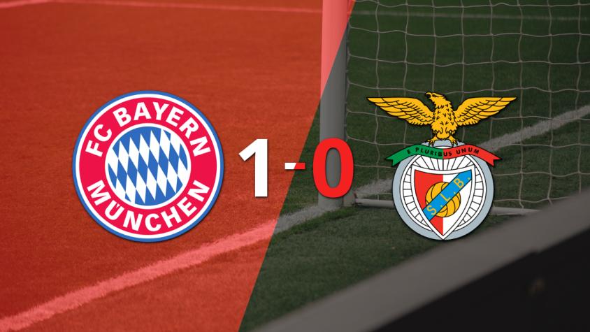 Con un solo gol, Bayern Múnich derrotó a Benfica en el estadio Allianz Arena