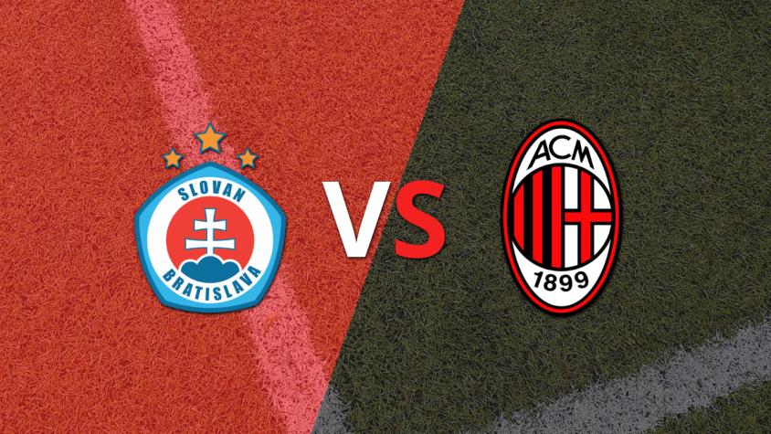 Slovan Bratislava se enfrenta ante la visita Milan por la fecha 5