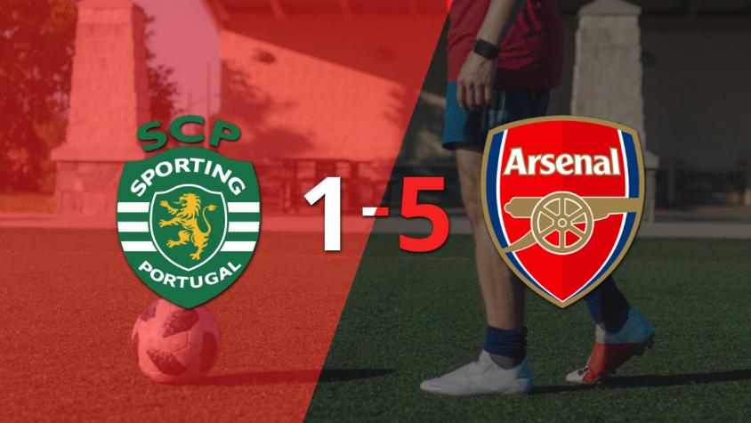 Arsenal aplastó a Sporting Lisboa con un 5 a 1