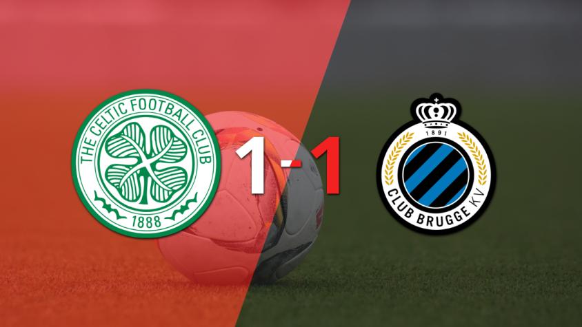 Reparto de puntos en el empate a uno entre Celtic y Club Brugge