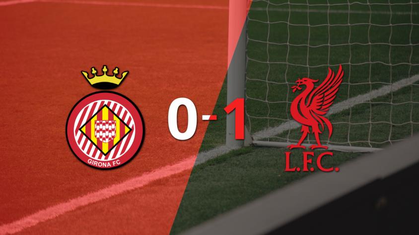 Girona sufrió una derrota por 1-0 ante Liverpool con el gol de penal de Mohamed Salah