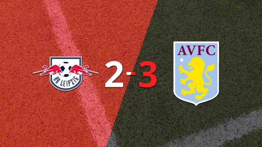 Aston Villa logra una emocionante victoria  por 3 a 2 sobre RB Leipzig