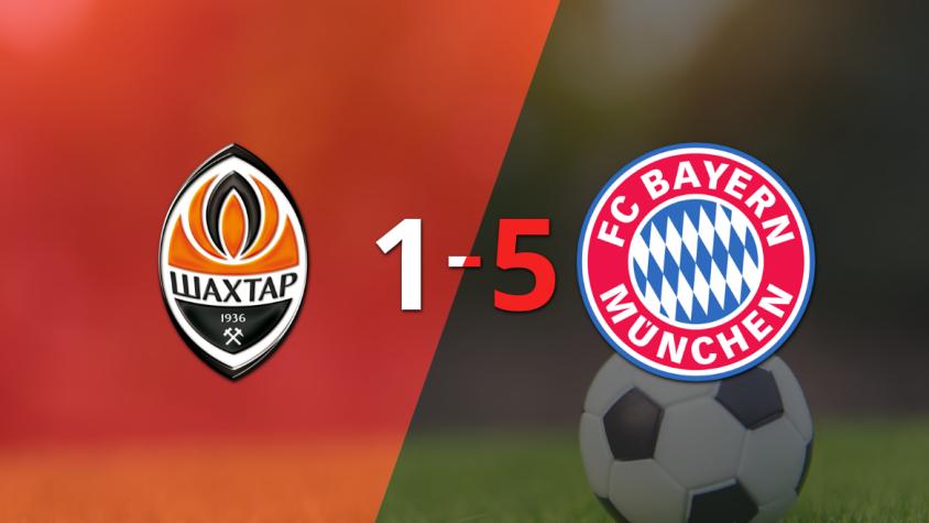 Bayern Múnich dio vuelta el marcador con una goleada 5-1 a Shakhtar Donetsk