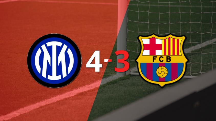 Inter ganó en la vuelta  y  Barcelona se quedó a las puertas de la final