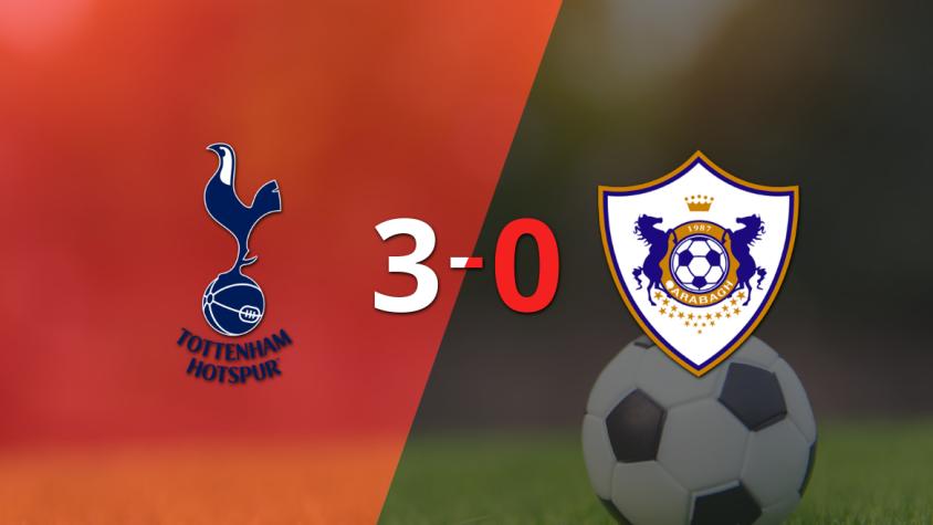 Goleada de Tottenham 3 a 0 sobre Qarabag