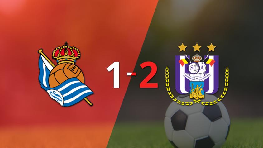 Anderlecht voltea el marcador y triunfa 2 a 1 ante Real Sociedad