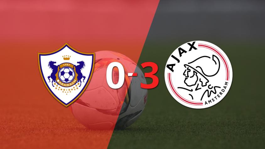 Qarabag sufre una aplastante derrota ante Ajax con un 3 a 0