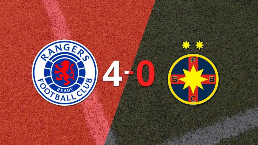 Rangers le pasó por encima a FC Steaua Bucarest con doblete de Vaclav Cerny