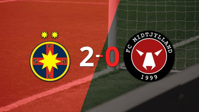 FC Steaua Bucarest le ganó como anfitrión a Midtjylland por 2-0