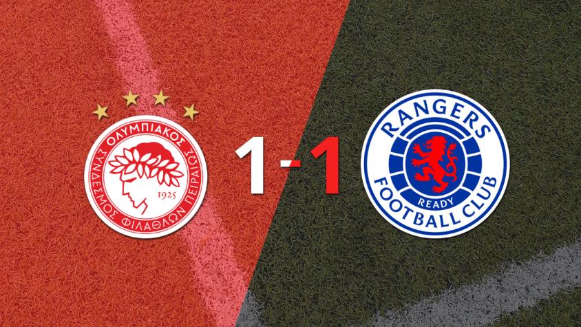 Olympiacos y Rangers empataron 1 a 1