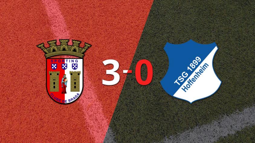 Hoffenheim sucumbe ante SC Braga en una goleada 3-0