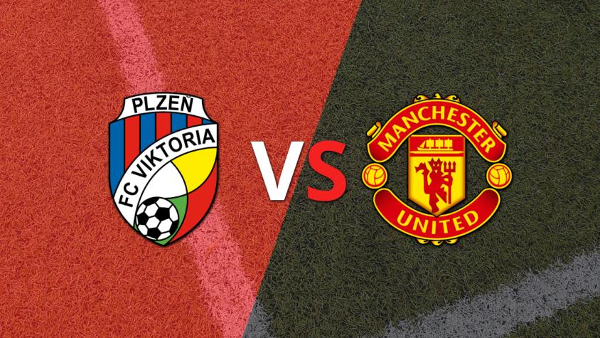 Viktoria Plzen y Manchester United igualaron el marcador