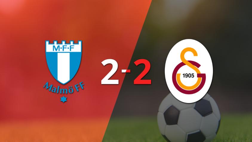 Malmö logró un agónico empate ante Galatasaray