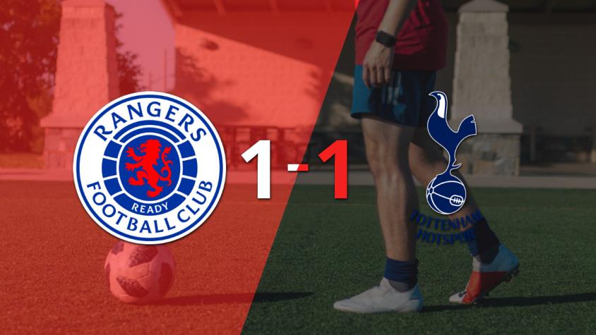 Rangers y Tottenham se reparten los puntos y empatan 1-1