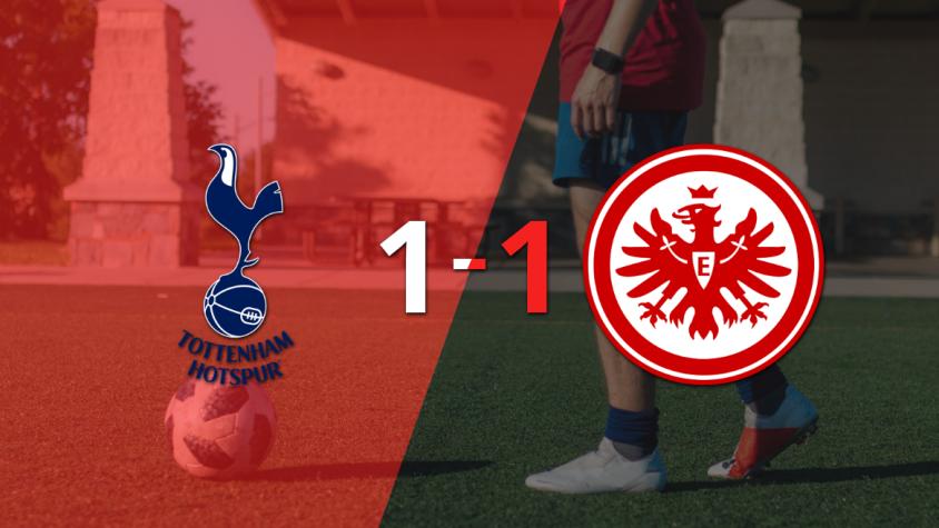 Con un empate entre Tottenham y Eintracht Frankfurt, se define el duelo en el partido de vuelta