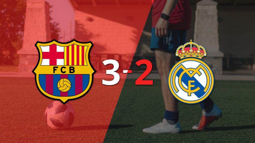 El Clásico fue para Barcelona: venció 3-2 a Real Madrid con gol agónico