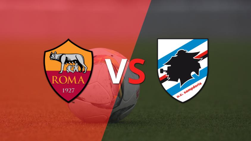 Comienza el juego entre Roma y Sampdoria en el estadio Stadio Olimpico