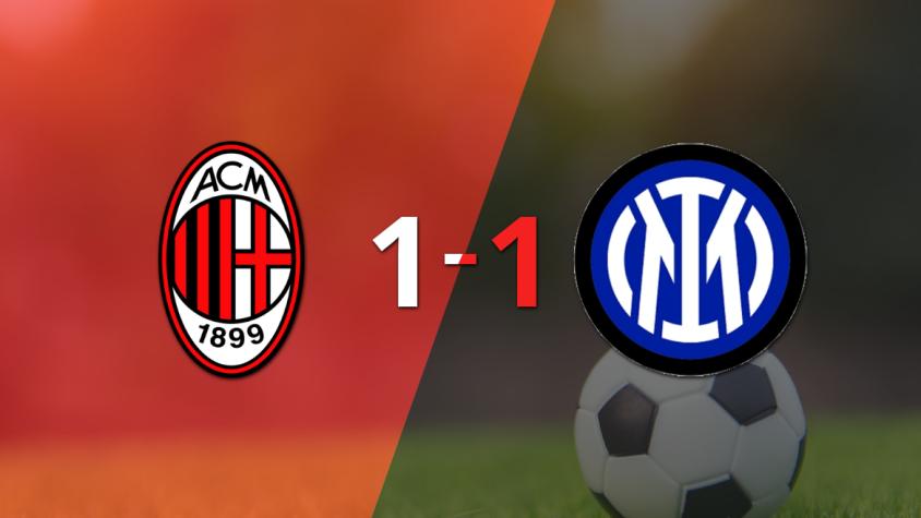 Con un empate 1-1 terminó el "Derby della Madonnina" entre Milan e Inter
