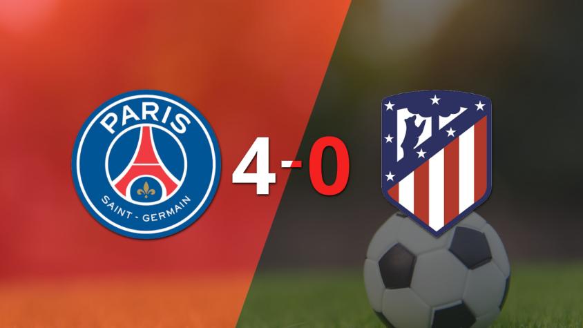 Goleada de PSG 4 a 0 sobre Atlético de Madrid