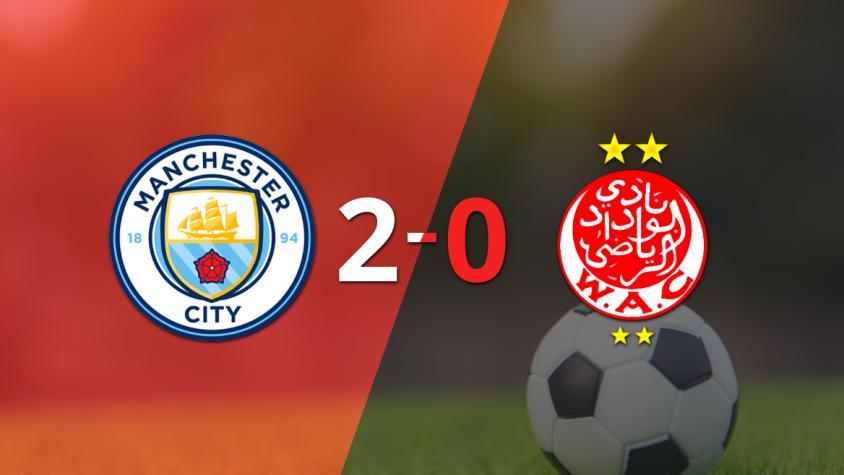 Manchester City marcó dos veces en la victoria ante Wydad Casablanca en el estadio Lincoln Financial Field
