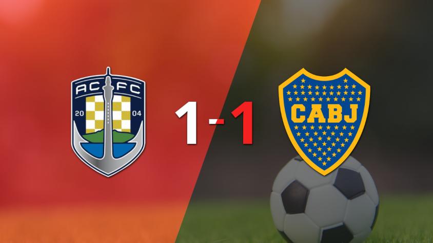 Auckland City resolvió su juego de la fecha 3 del grupo C con un empate 1-1 frente a Boca Juniors