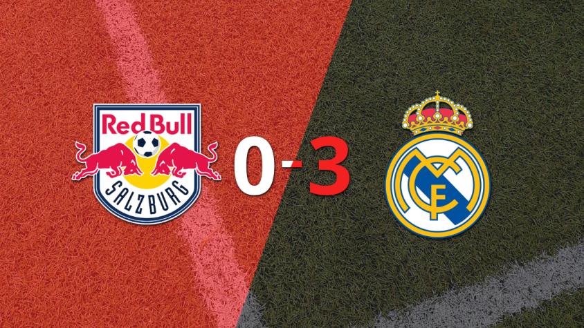 Real Madrid no tuvo piedad y goleó 3 a 0 a Red Bull Salzburgo