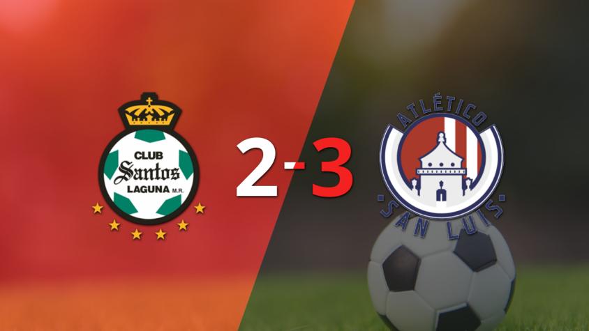 Atl. de San Luis sacó el triunfo ante Santos Laguna a pesar del doblete de Bruno Barticciotto