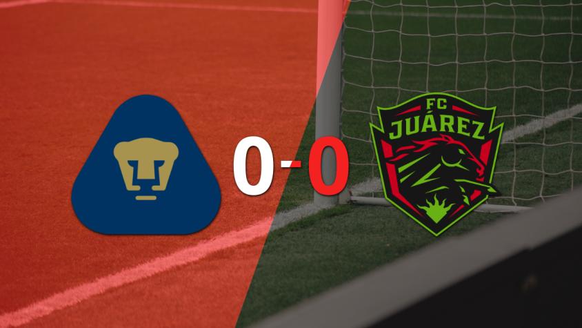 Pumas UNAM no pudo con FC Juárez y empataron sin goles