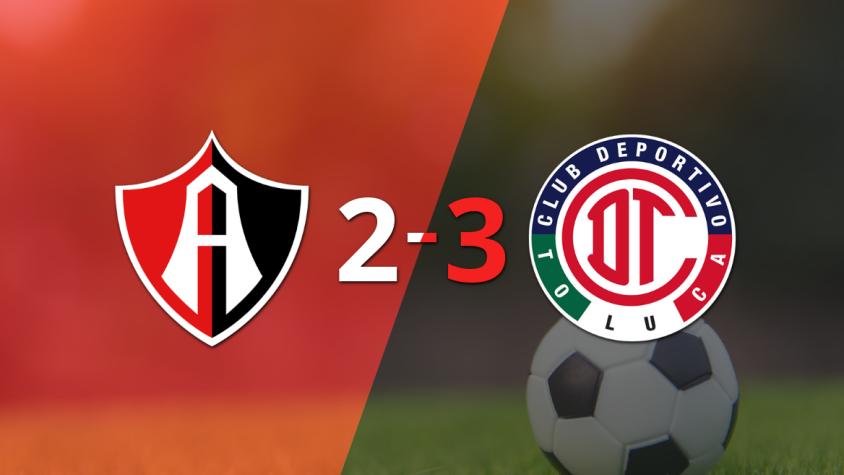 Triunfo de Toluca FC ante Atlas con hat-trick de Paulinho