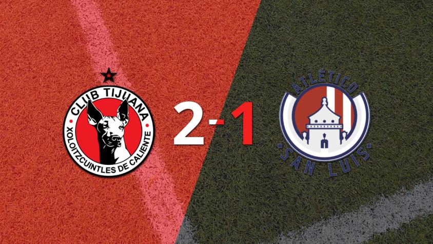 Tijuana le dio vuelta el partido a Atl. de San Luis con un 2-1