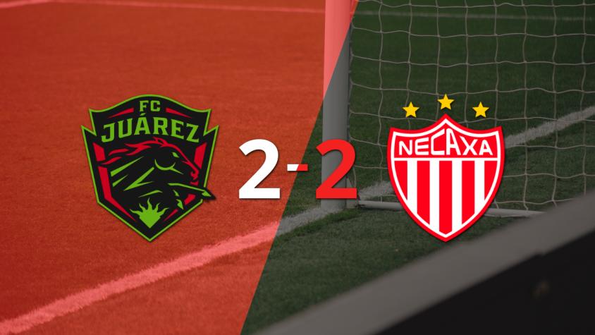 Vibrante 2-2 entre FC Juárez y Necaxa