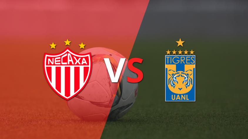 Tigres y Necaxa se van al descanso sin goles