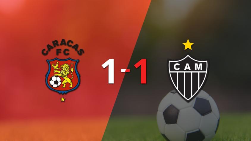 Empate a uno entre Caracas y Atlético Mineiro