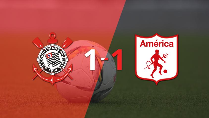 Corinthians y América de Cali igualaron 1 a 1