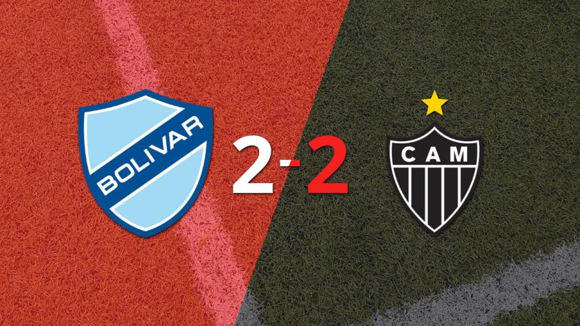 Al final del partido, la serie entre Bolívar y Atlético Mineiro terminó 2-2 y se define a la vuelta 