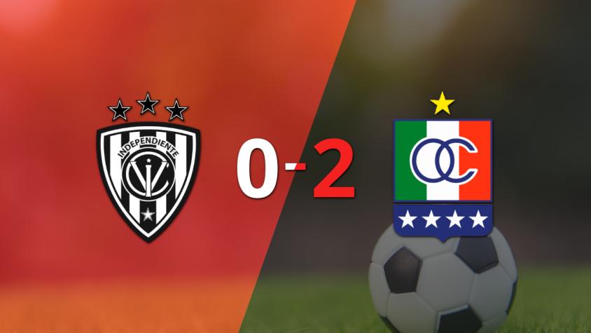 Once Caldas venció 2-0 a Ind. del Valle en el duelo de ida 