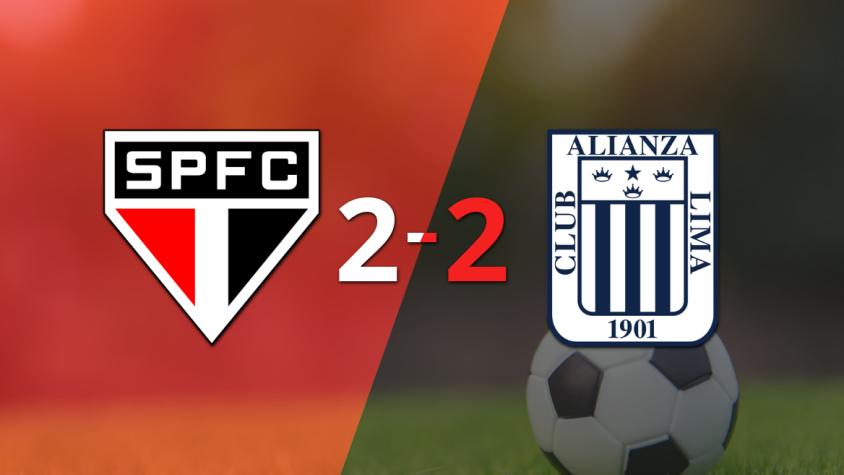 São Paulo empata ante Alianza Lima pese al doblete de Ferreira